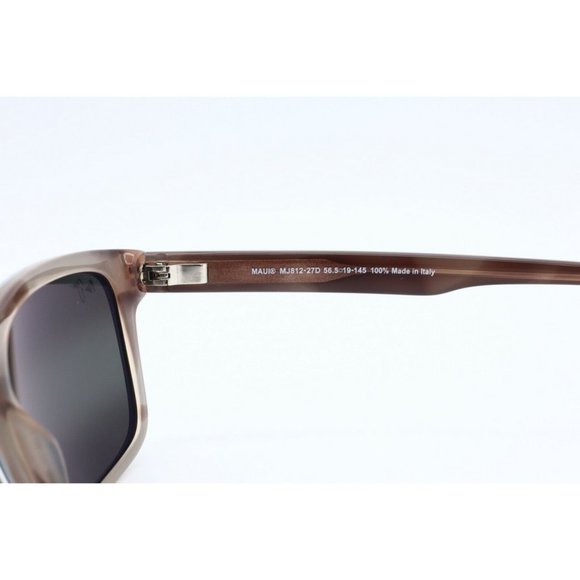 Maui Jim Waipio Valley MJ 812-27D Square Black Sunglasses Neutral Grey Lenses main image 6